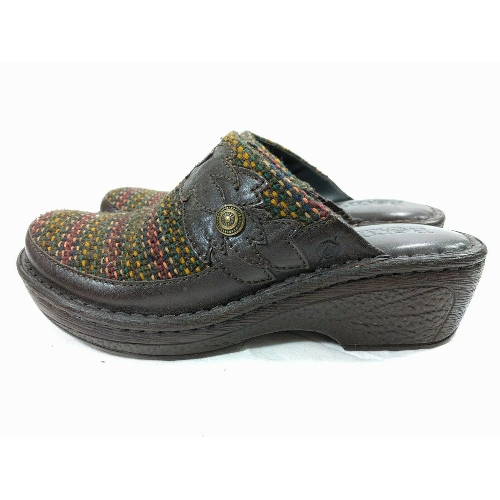 Born B64657 Pittina Brown Mules US 7M